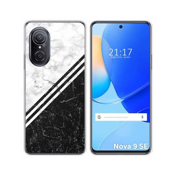 Funda Silicona Para Huawei Nova 9 Se Diseño Mármol 01 Dibujos