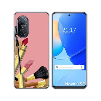 Funda Silicona Para Huawei Nova 9 Se Diseño Brochas Dibujos