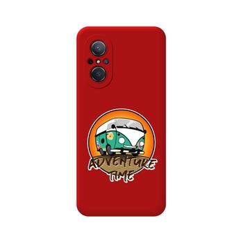 Funda Silicona Líquida Roja Para Huawei Nova 9 Se Diseño Adventure Time Dibujos