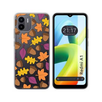 Funda Silicona Transparente Para Xiaomi Redmi A1 Diseño Otoño Dibujos