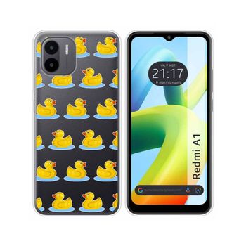 Funda Silicona Transparente Para Xiaomi Redmi A1 Diseño Pato Dibujos