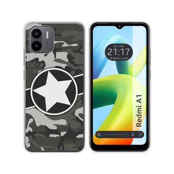 Funda Silicona Para Xiaomi Redmi A1 Diseño Camuflaje 02 Dibujos