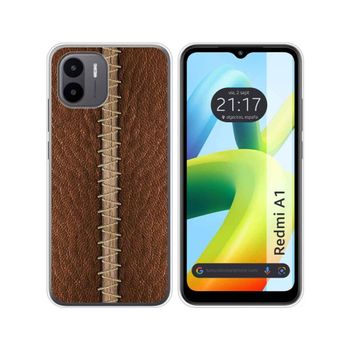 Funda Silicona Para Xiaomi Redmi A1 Diseño Cuero 01 Dibujos