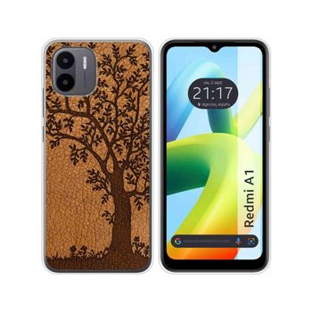 Funda Silicona Para Xiaomi Redmi A1 Diseño Cuero 03 Dibujos