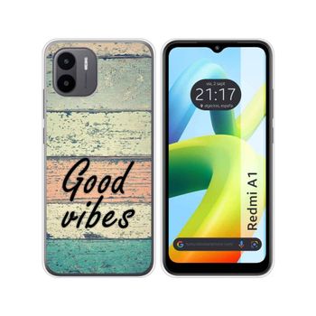 Funda Silicona Para Xiaomi Redmi A1 Diseño Madera 01 Dibujos