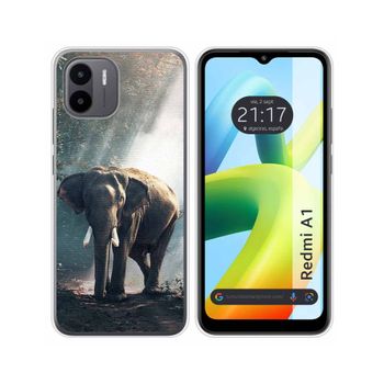 Funda Silicona Para Xiaomi Redmi A1 Diseño Elefante Dibujos