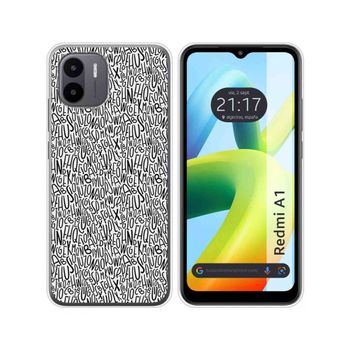 Funda Silicona Para Xiaomi Redmi A1 Diseño Letras Dibujos