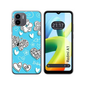 Funda Silicona Para Xiaomi Redmi A1 Diseño Mariposas Dibujos