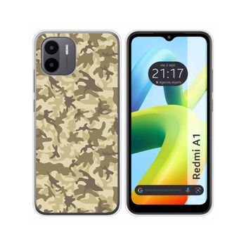 Funda Silicona Para Xiaomi Redmi A1 Diseño Sand Camuflaje Dibujos