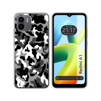 Funda Silicona Para Xiaomi Redmi A1 Diseño Snow Camuflaje Dibujos