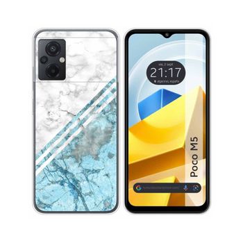 Funda Silicona Para Xiaomi Poco M5 Diseño Mármol 02 Dibujos