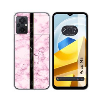 Funda Silicona Para Xiaomi Poco M5 Diseño Mármol 04 Dibujos