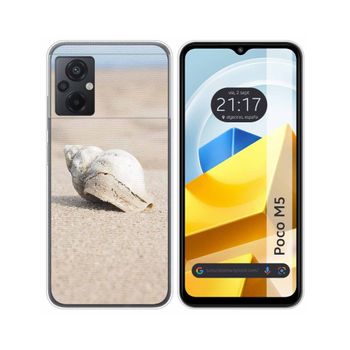 Funda Silicona Para Xiaomi Poco M5 Diseño Concha Dibujos