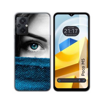 Funda Silicona Para Xiaomi Poco M5 Diseño Ojo Dibujos