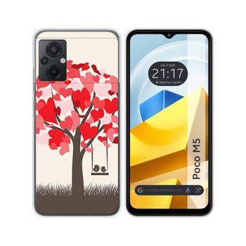 Funda Silicona Para Xiaomi Poco M5 Diseño Pajaritos Dibujos