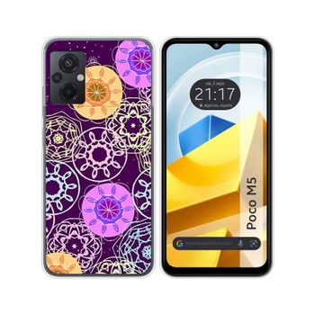 Funda Silicona Para Xiaomi Poco M5 Diseño Radial Dibujos