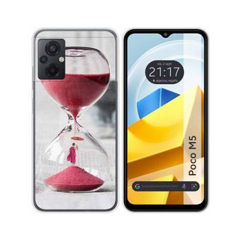 Funda Silicona Para Xiaomi Poco M5 Diseño Reloj Dibujos