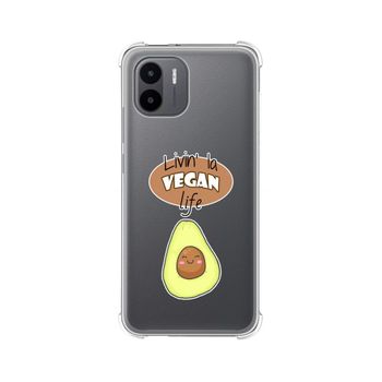 Funda Silicona Antigolpes Para Xiaomi Redmi A1 Diseño Vegan Life Dibujos