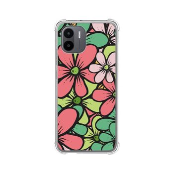 Funda Silicona Antigolpes Para Xiaomi Redmi A1 Diseño Flores 02 Dibujos