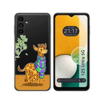 Funda Silicona Transparente Para Samsung Galaxy A13 5g Diseño Jirafa Dibujos