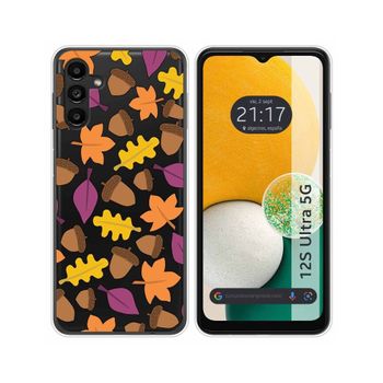 Funda Silicona Transparente Para Samsung Galaxy A13 5g Diseño Otoño Dibujos