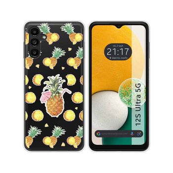 Funda Silicona Transparente Para Samsung Galaxy A13 5g Diseño Piña Dibujos