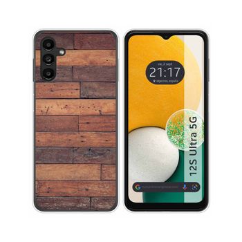 Funda Silicona Para Samsung Galaxy A13 5g Diseño Madera 03 Dibujos