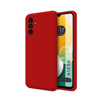 Funda Silicona Líquida Ultra Suave Samsung Galaxy A13 5g Color Roja