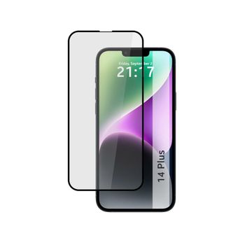 Protector Cristal Templado Completo 5d Full Glue Negro Compatible Con Iphone 14 Plus 6.7
