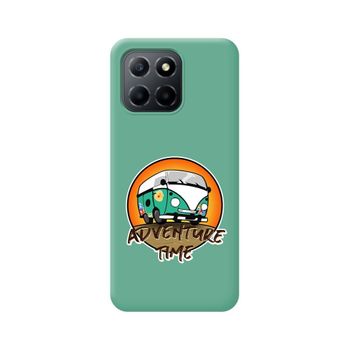 Funda Silicona Líquida Verde Huawei Honor X8 5g Diseño Adventure Time Dibujos