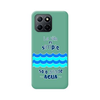 Funda Silicona Líquida Verde Huawei Honor X8 5g Diseño Agua Dibujos