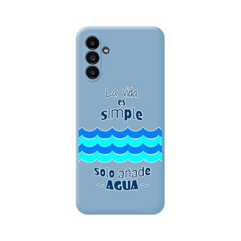 Funda Silicona Líquida Azul Samsung Galaxy A13 5g Diseño Agua Dibujos