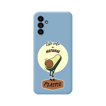 Funda Silicona Líquida Azul Samsung Galaxy A13 5g Diseño Culo Natural Dibujos