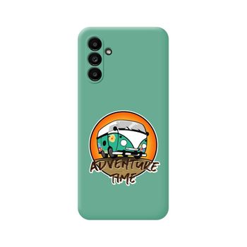 Funda Silicona Líquida Verde Samsung Galaxy A13 5g Diseño Adventure Time Dibujos