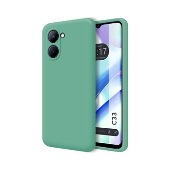 Funda Silicona Líquida Ultra Suave Realme C33 Color Verde