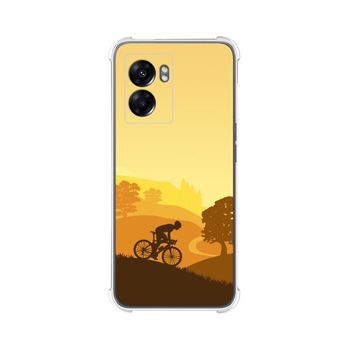 Funda Silicona Antigolpes Oppo A77 5g Diseño Ciclista Dibujos