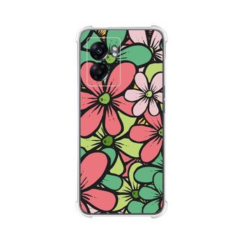 Funda Silicona Antigolpes Oppo A77 5g Diseño Flores 02 Dibujos