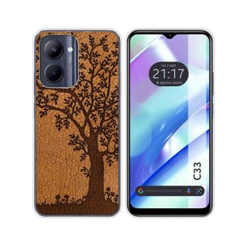 Funda Silicona Realme C33 Diseño Cuero 03 Dibujos