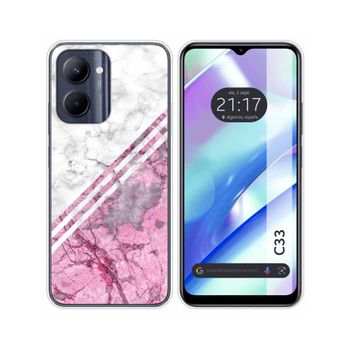 Funda Silicona Realme C33 Diseño Mármol 03 Dibujos