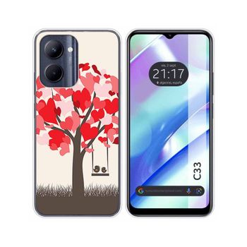 Funda Silicona Realme C33 Diseño Pajaritos Dibujos