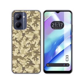 Funda Silicona Realme C33 Diseño Sand Camuflaje Dibujos