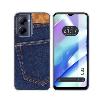 Funda Silicona Realme C33 Diseño Vaquero Dibujos