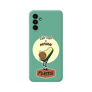 Funda Silicona Líquida Verde Samsung Galaxy A04s Diseño Culo Natural Dibujos