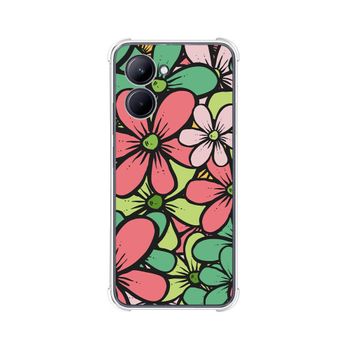 Funda Silicona Antigolpes Realme C33 Diseño Flores 02 Dibujos