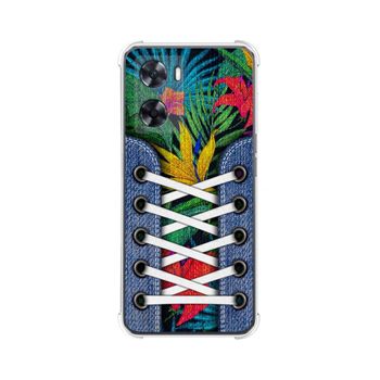 Funda Silicona Antigolpes Oppo A57s Diseño Zapatillas 12 Dibujos