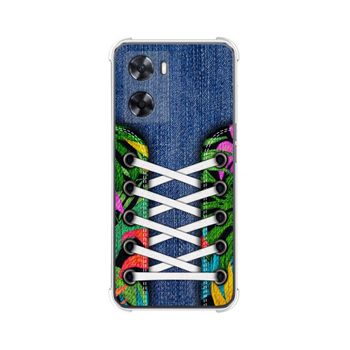 Funda Silicona Antigolpes Oppo A57s Diseño Zapatillas 13 Dibujos