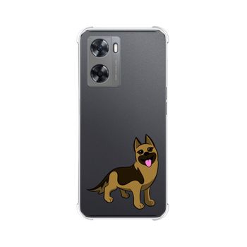 Funda Silicona Antigolpes Oppo A57s Diseño Perros 03 Dibujos