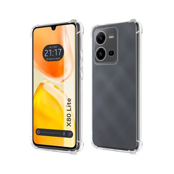 Funda Silicona Antigolpes Transparente Vivo X80 Lite 5g