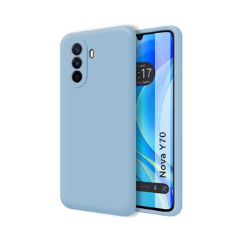 Funda Silicona Líquida Ultra Suave Huawei Nova Y70 Color Azul