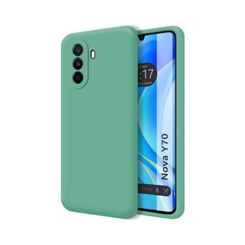 Funda Silicona Líquida Ultra Suave Huawei Nova Y70 Color Verde